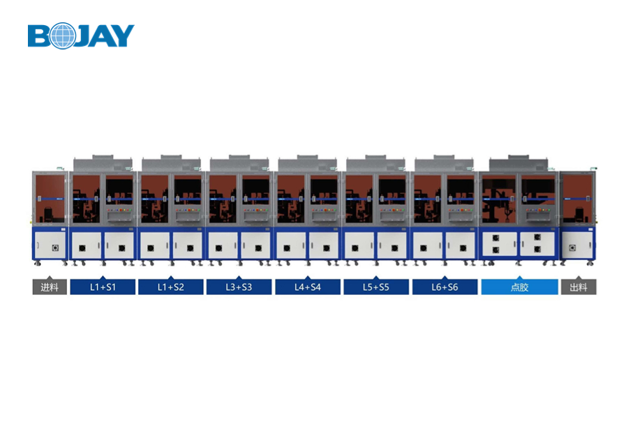 Automatic optical lens assembly line